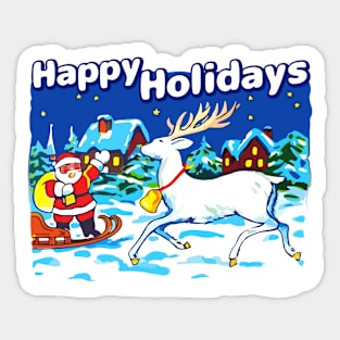 Happy Holidays Sticker